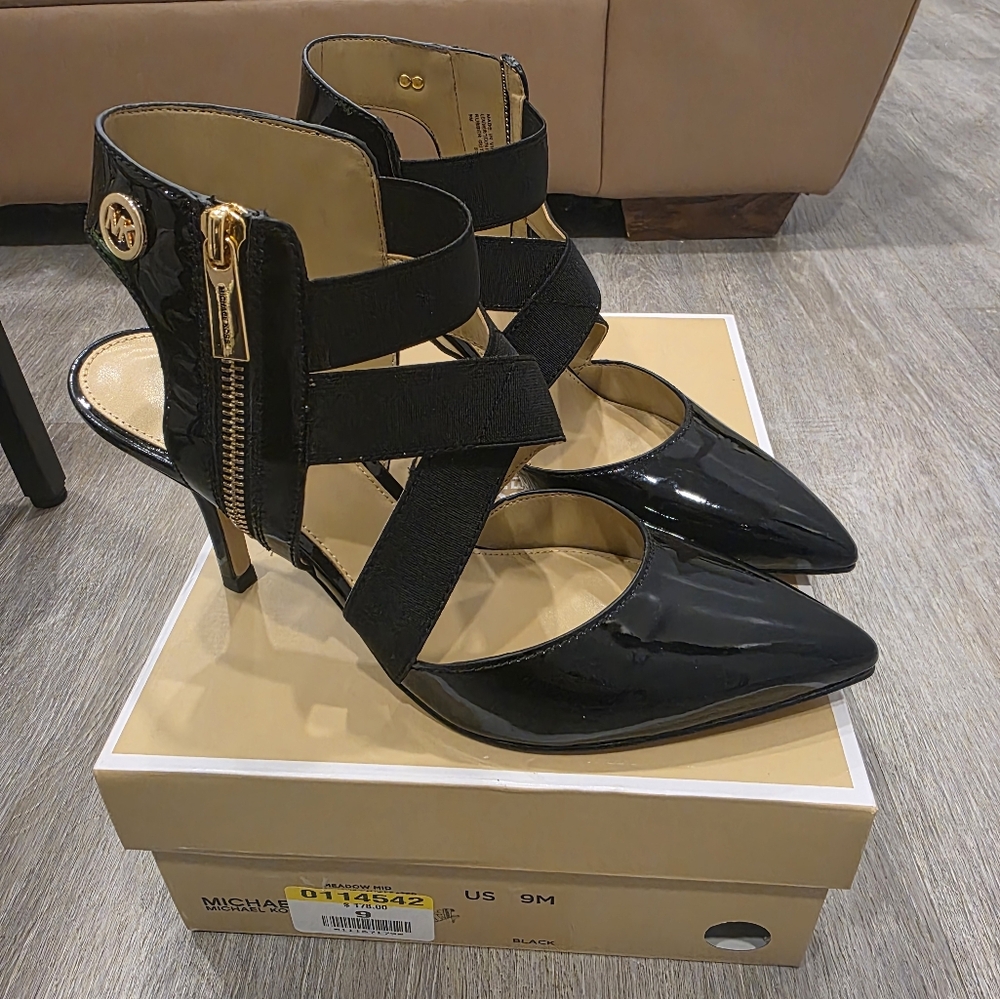 Michael Kors Black Strappy Heels
